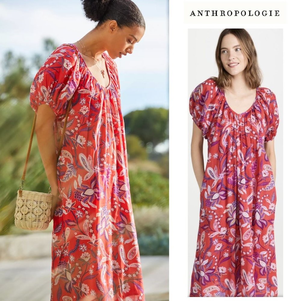 Anthropologie Floral Midi Dress - NEW